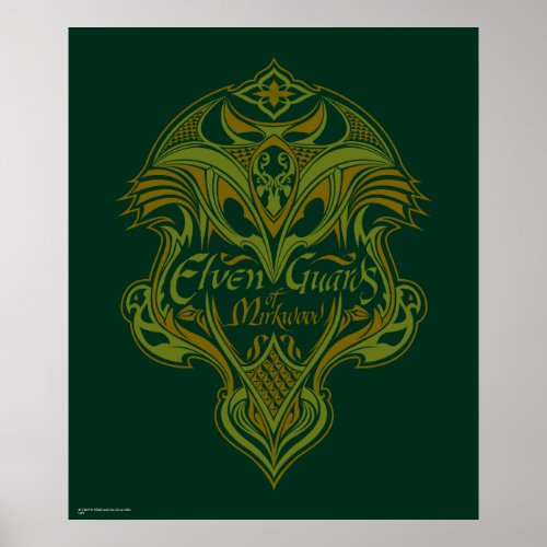 Elven Guards of Mirkwood Shield Icon Poster