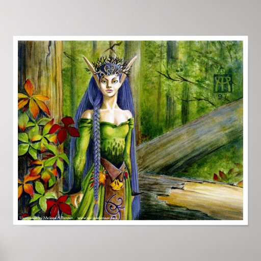 Elven Priestess Poster | Zazzle