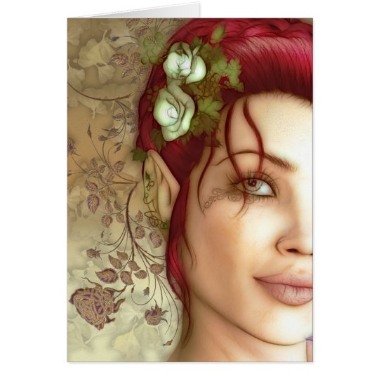Elven Princess Fantasy Art Card