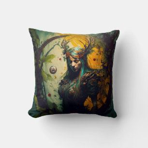Elven Ranger Fantasy Pillow D&D Gift