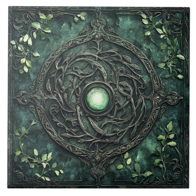 Elven Rotund Ceramic Tile (Front)