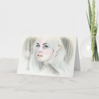 Elven Snow Queen Greeting Card
