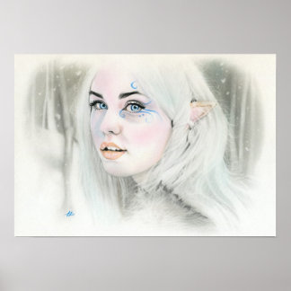 Elven snow queen poster