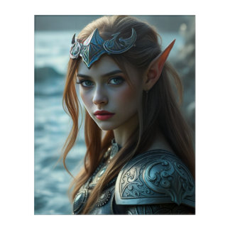 Elven Warrior: Tidal Blade Acrylic Print