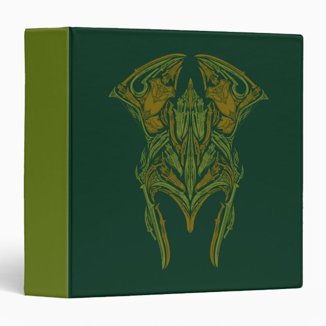 Elven Weapons Helmet Icon 3 Ring Binder (Front/Spine)
