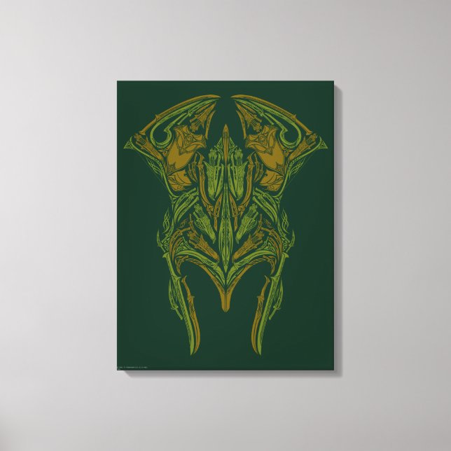 Elven Weapons Helmet Icon Canvas Print (Front)