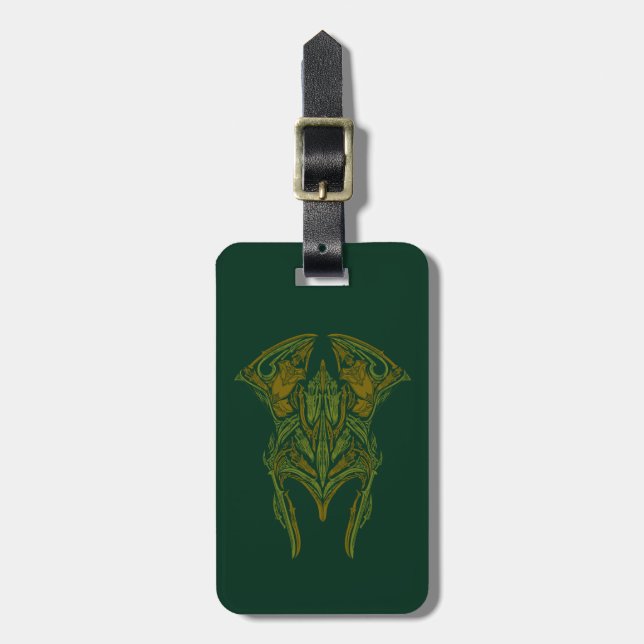 Elven Weapons Helmet Icon Luggage Tag (Front Vertical)