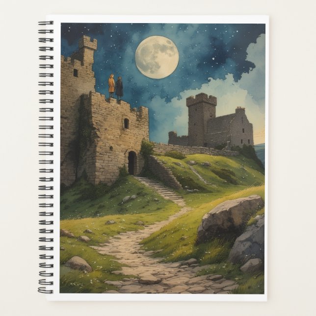 Elves Ancient Ireland Under the Night Sky Planner (Front)