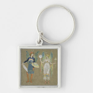 Elves and Fairy Painters, from 'The Snowman' 1899 Keychain