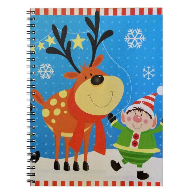 Elves and Reindeer Notebook (Front)