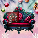 Elves Are Looking Forward To Christmas. Throw Pillow at Zazzle
