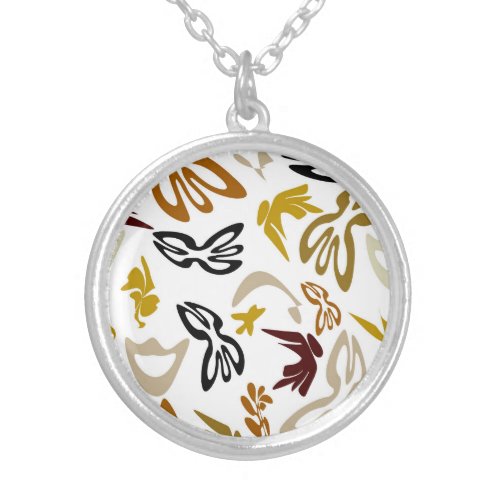 Elves Butterflies and Masks 1 Silver Plated Necklace