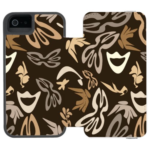 Elves Butterflies and Masks 3 iPhone SE55s Wallet Case