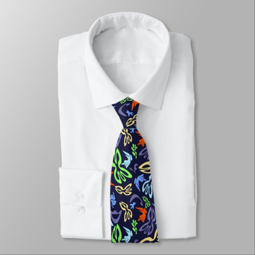 Elves Butterflies and Masks 4 Neck Tie