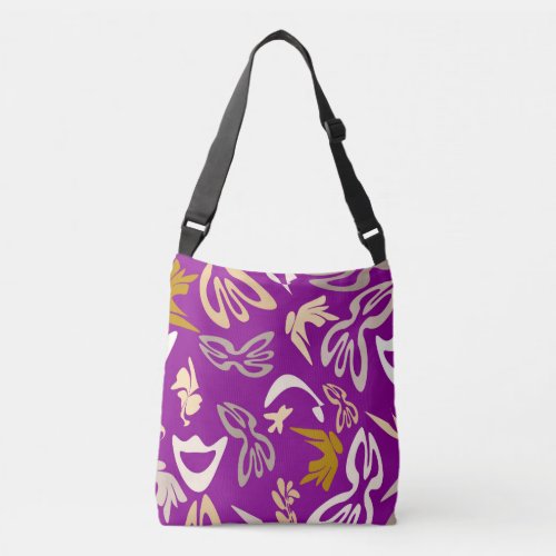 Elves Butterflies and Masks 6 Crossbody Bag