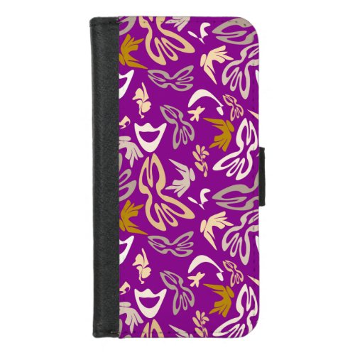 Elves Butterflies and Masks 6 iPhone 87 Wallet Case