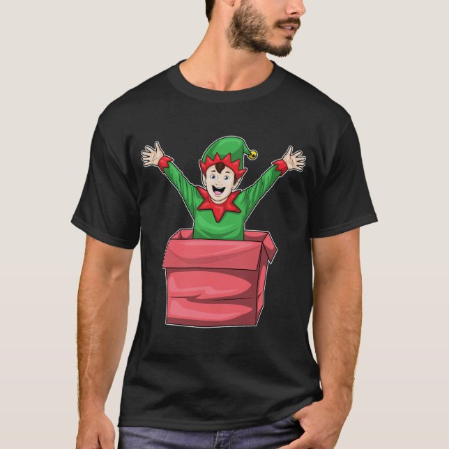Elves Christmas Box T-Shirt (Front)