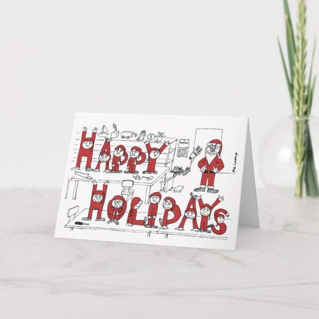 Elves Holiday Card (Front)