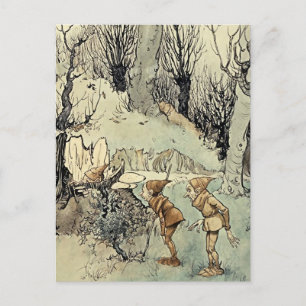 “Elves in the Wood” by Arthur Rackham Postcard