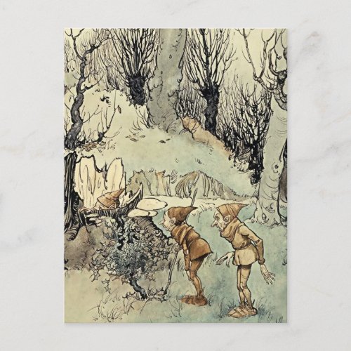 Elves in the Wood by Arthur Rackham Postcard