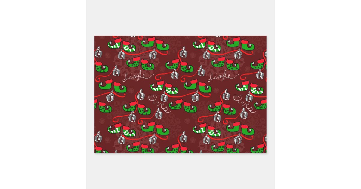 Funny Custom Face Photo Santa's Elves Christmas Wrapping Paper Sheets