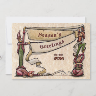 Elves Season's Greetings Card