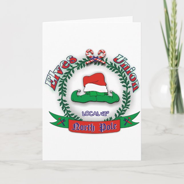Elves Union Christmas Holiday Card (Front)