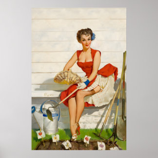 Elvgren 1946 Sexy PinUp Girl Ballerina Poster  For