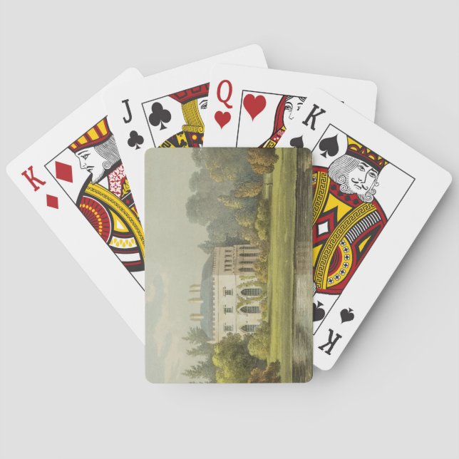Elvills, Englefield Green, from Ackermann's 'Repos Poker Cards (Back)