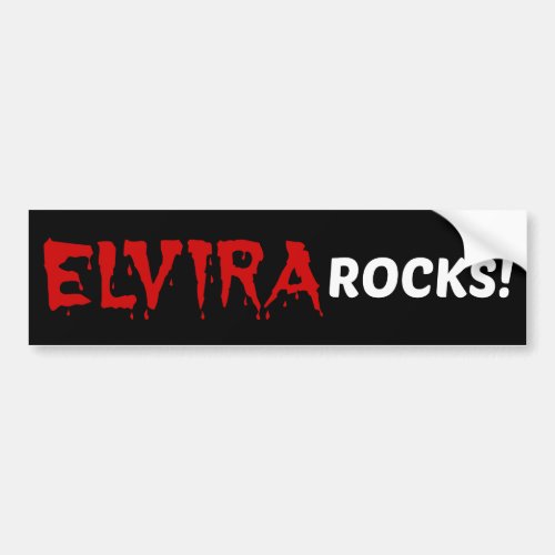 Elvira Rocks Bumper Sticker