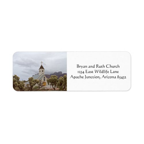 Elvis church at the Superstition mountains Label