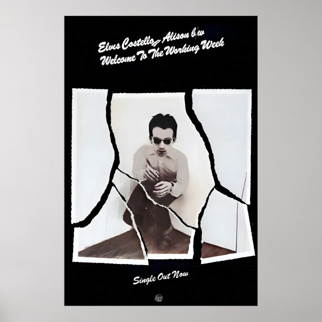 Elvis Costello 1977 Promo Poster Print 1 (Front)