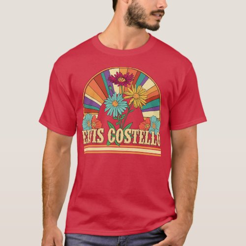Elvis Flowers Name Costello Personalized Gifts Ret T_Shirt