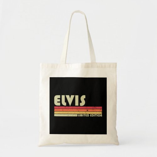 ELVIS Gift Name Personalized Funny Retro Vintage B Tote Bag