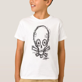Elvis head skull. T-Shirt
