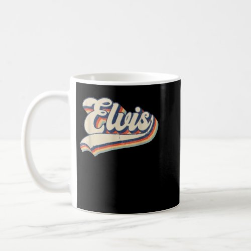 Elvis Name Personalized Vintage Retro Gift Men Wom Coffee Mug