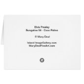 Elvis Presley Bungalow Cards (Back Horizontal)