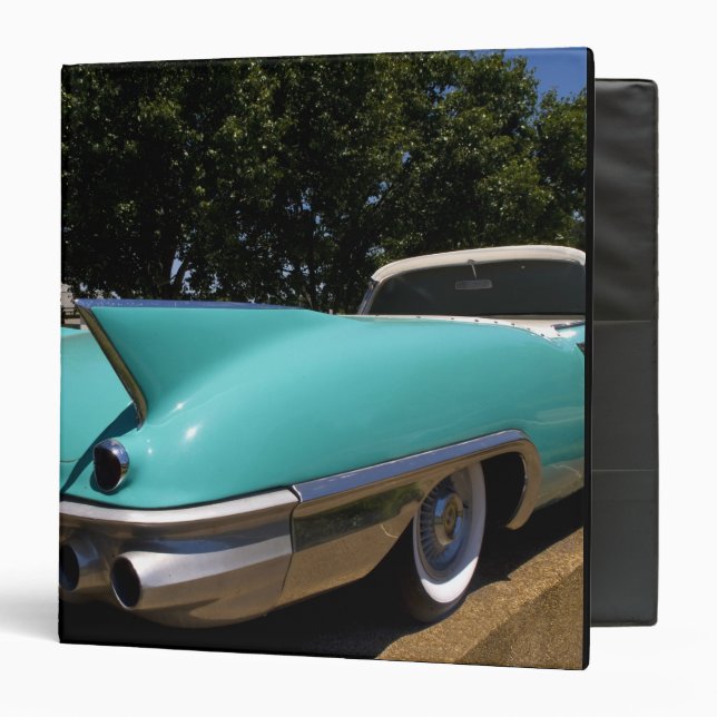 Elvis Presley's Green Cadillac Convertible in 3 Ring Binder (Front/Inside)