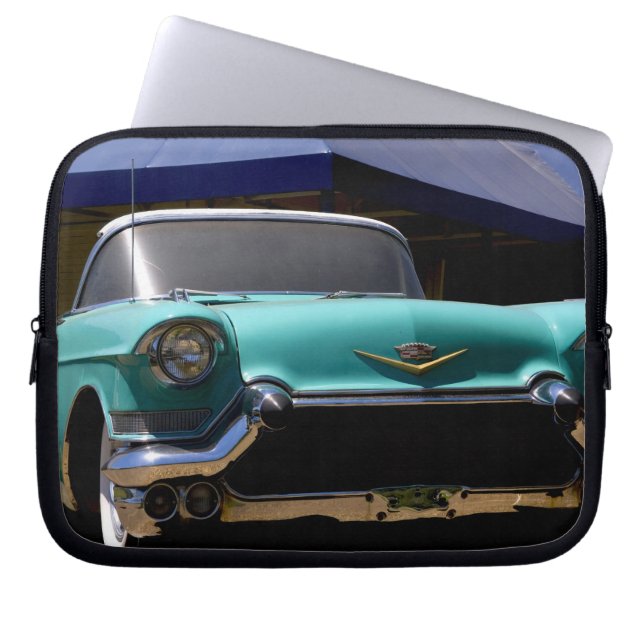 Elvis Presley's Green Cadillac Convertible in Laptop Sleeve (Front)