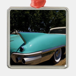 Elvis Presley's Green Cadillac Convertible in Metal Ornament