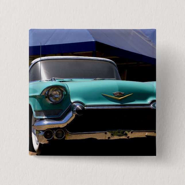 Elvis Presley's Green Cadillac Convertible in Pinback Button (Front)