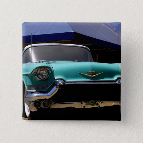 Elvis Presleys Green Cadillac Convertible in Pinback Button