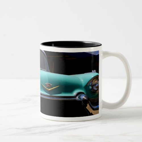 Elvis Presleys Green Cadillac Convertible in Two_Tone Coffee Mug