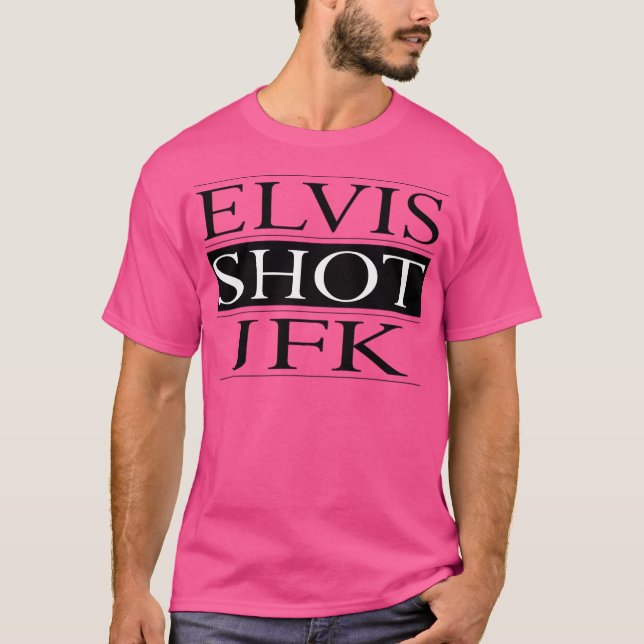 Elvis Shot Jfk - La Haine Film T-Shirt (Front)