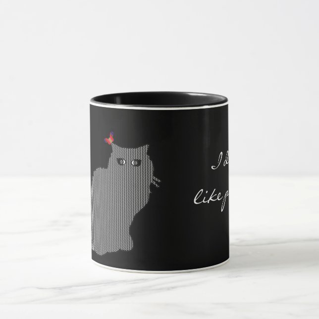 Elvis the cat/I don't like people Mug (Center)