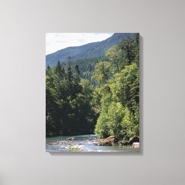 Elwha River in Summer Canvas Print (Front)