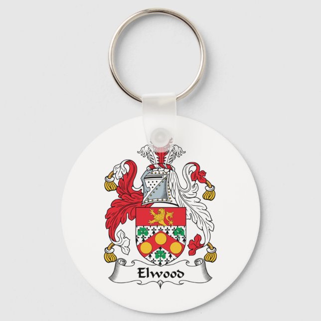 Elwood Family Crest Keychain (Front)