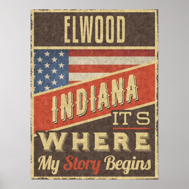 Elwood Indiana Poster (Front)
