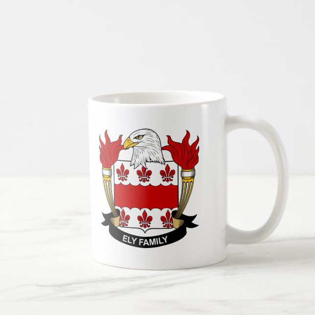 Ely Family Crest Coffee Mug (Right)