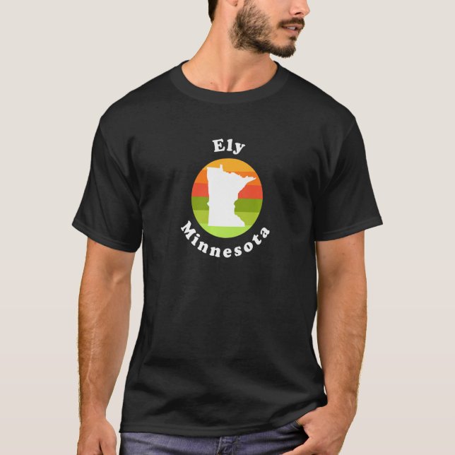 Ely Minnesota Outdoors Sunrise MN Souvenir   T-Shirt (Front)